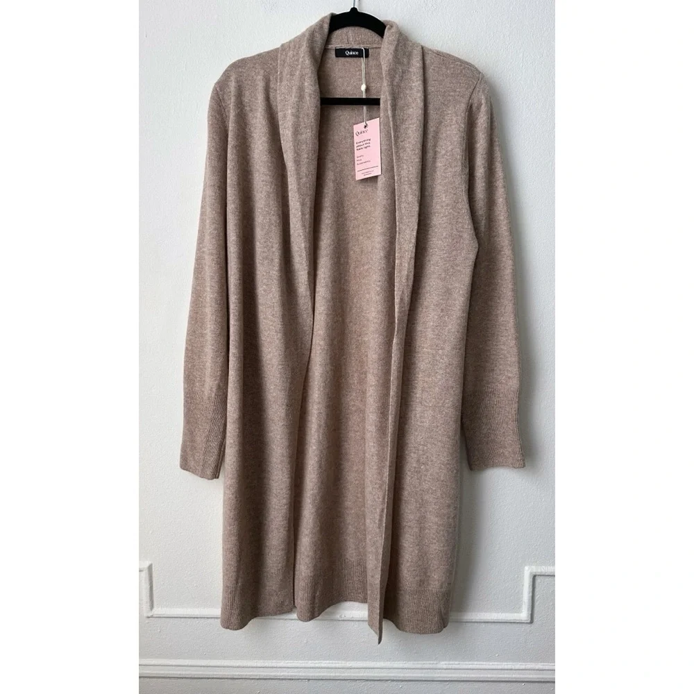 Quince Cashmere Duster Cardigan Sweater - Picture 2 of 5